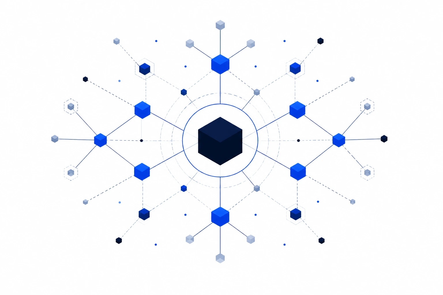 Brand authority radiating outward as a structured network of trust signals — Authority Engineering