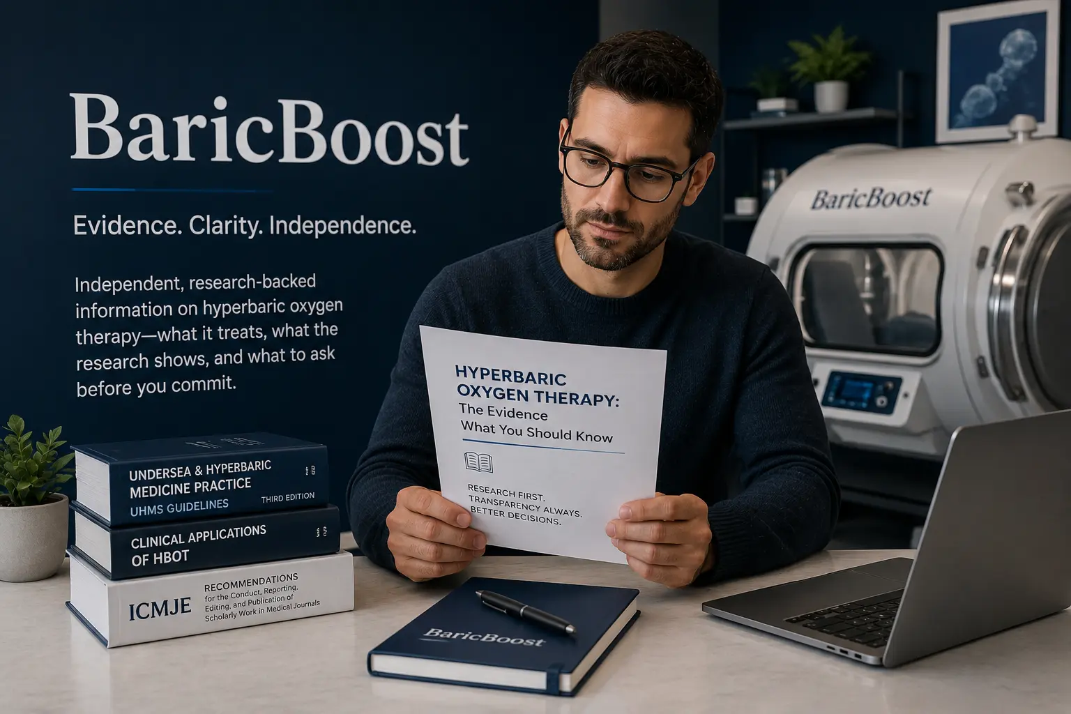BaricBoost hyperbaric oxygen therapy education platform brand story — Authority Engineering