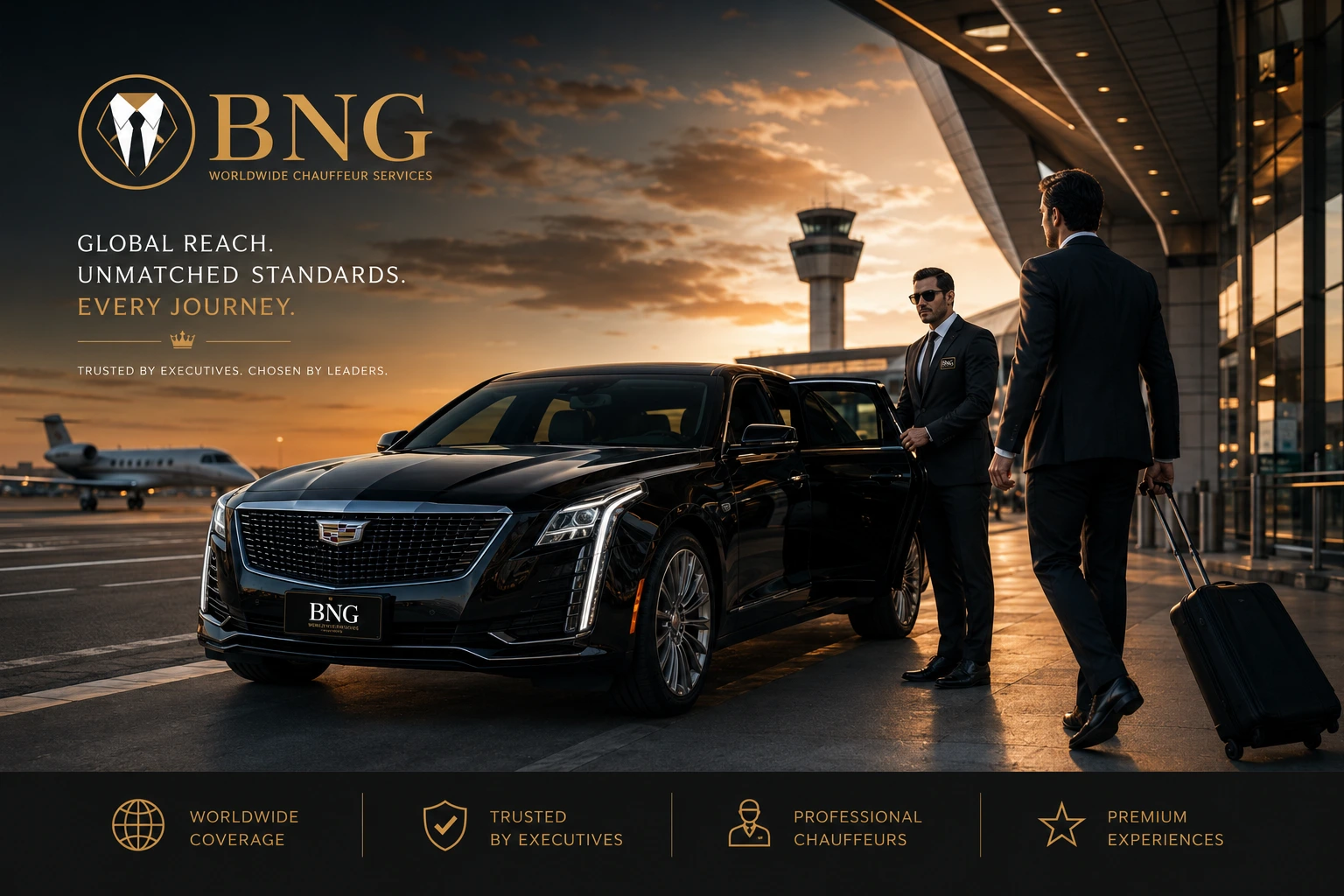 BNG Worldwide Chauffeur Services corporate ground transportation brand story — Authority Engineering